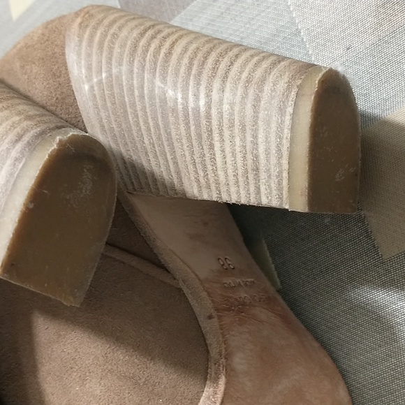 Barneys New York Tan Suede Ankle Boots Vero Cuoio - Picture 8 of 8